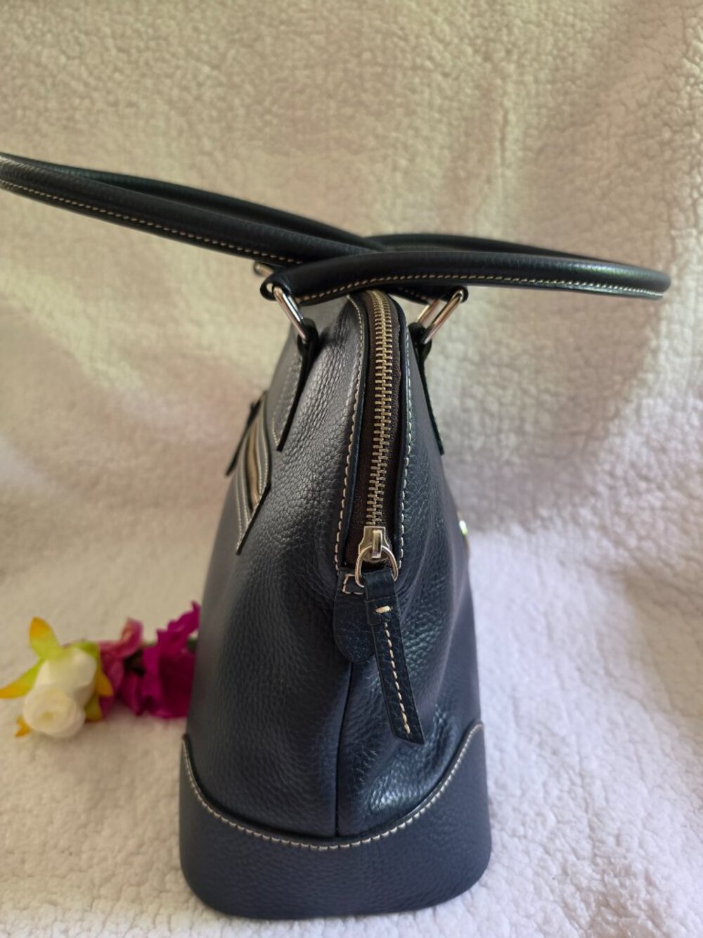 Dooney & Bourke Pebble Grain Domed Satchel - Picture 4 of 11